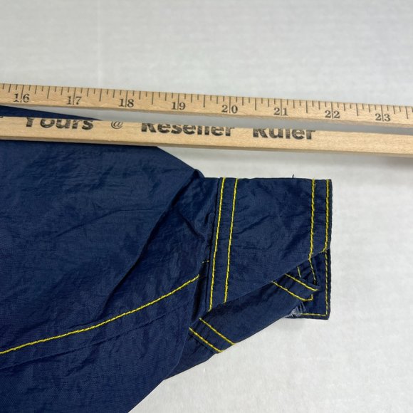 VTG 90s Nike Michigan Wolverines Jacket Small Blue Yellow Stitch Full Zip Coat - Picture 9 of 16